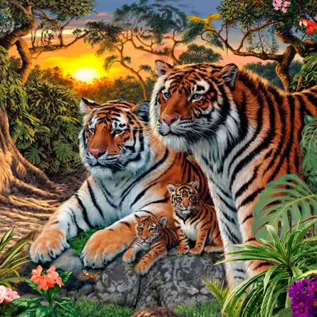 لمحبي الخدع البصريَّة.. كم نمراً ترى في هذه الصورة؟