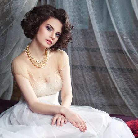 تسريحات الشعر القصير للعروس