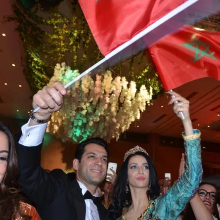 حصرياً بالفيديو لقطات من زفاف مراد يلدريم وإيمان الباني في المغرب