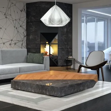 الرخام والزجاج في "ديكورات" الجدران والأسقف