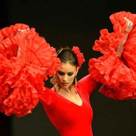 رقصة فراشات الفلامنكو الملونة