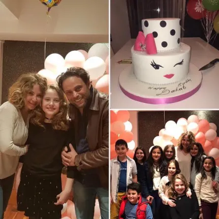 سيف سبيعي وسلافة معمار يحتفلان بميلاد "دهب "