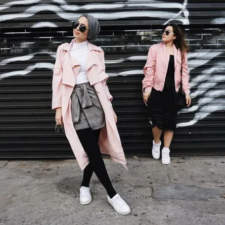 أزياء محجبات: التنورة القصيرة لاطلالة كاجوال 