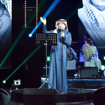 بالصور: محمد عبده وراشد الماجد يتألقان في الرياض وهذه تفاصيل حفلهما المشترك