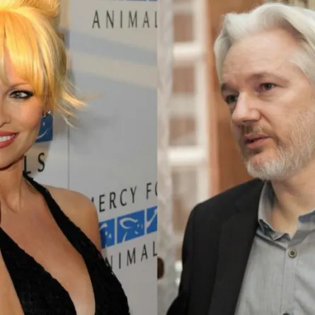 باميلا أندرسون وعلاقة غرامية مع مؤسس موقع ويكيليكس