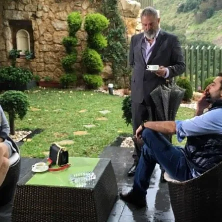 بالصور: باسم ياخور يشارك أمل عرفة مشروعها في بيروت