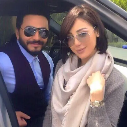 بالفيديو والصور: تامر حسني وبسمة بوسيل في المستشفى والسبب...