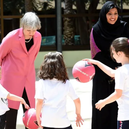 الأميرة ريما تبحث مع تيريزا ماي تعزيز ثقافة الرياضة المجتمعية