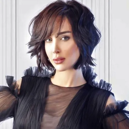 شاهدي أناقة بسمة بوسيل باللون الأسود