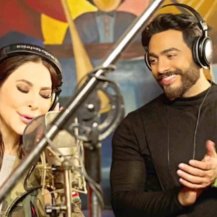 "ورا الشبابيك" يجمع إليسا وتامر حسني