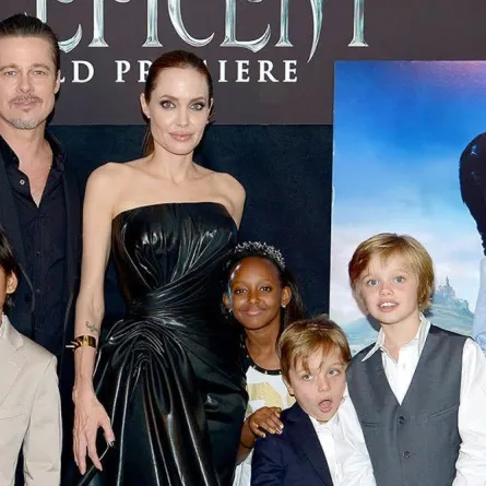 لأول مرة بعد الطلاق..أطفال براد بيت يزورونه في منزله