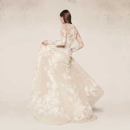 فساتين زفاف إيلي صعب لـ ربيع وصيف 2018