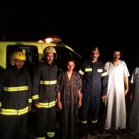 إنقاذ سعودي علق بأحد الجبال الشاهقة في قرية بني هلال