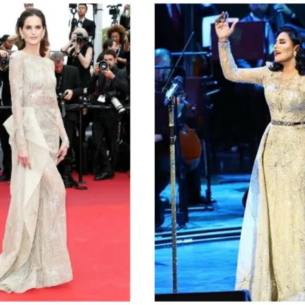 بعد أحلام ، عارضة أزياء شهيرة تختار فستان زهير مراد