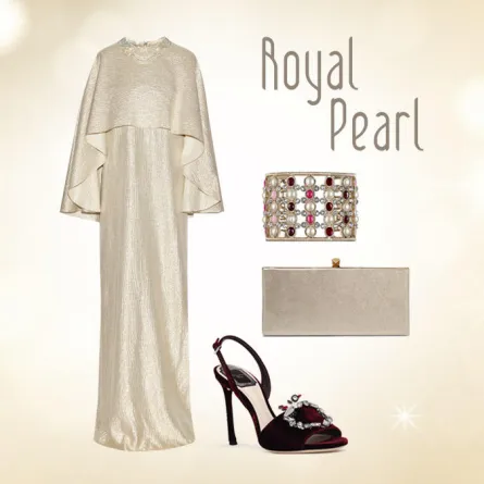 إطلالة رمضانية باللون العاجي