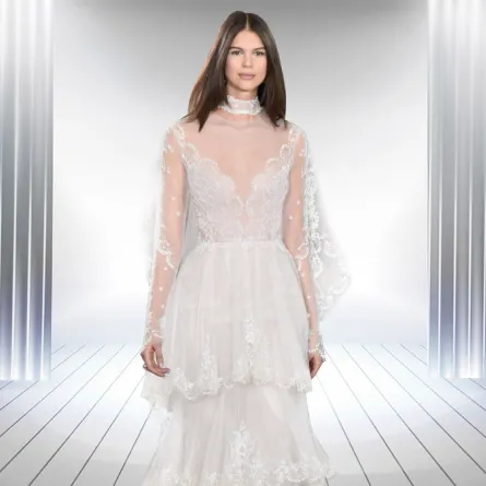 فساتين زفاف مزينة بالكشكش!