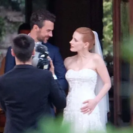 زواج جسيكا شاستين من حبيبها في إيطاليا .. بالصور