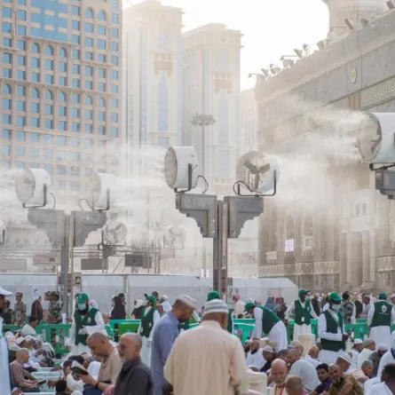 أكثر من (228) مروحة رذاذ لتلطيف الأجواء في المسجد الحرام