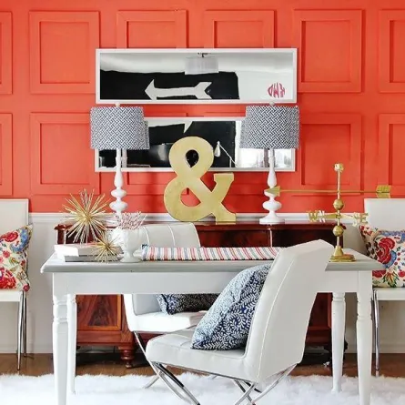 ديكورات محفزة على الإنتاجية في غرفة المكتب