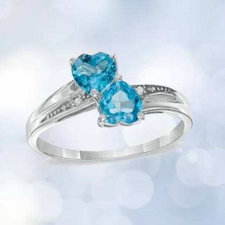 الياقوت الأزرق لـ خاتم زفاف عروس العيد