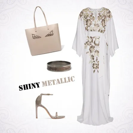 اطلالة رمضانية بألوان ميتاليكية