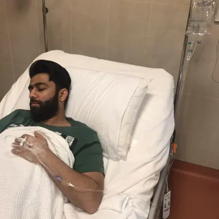 الفنان الكويتي  خالد بوصخر يتعرض لنزيف في المخ