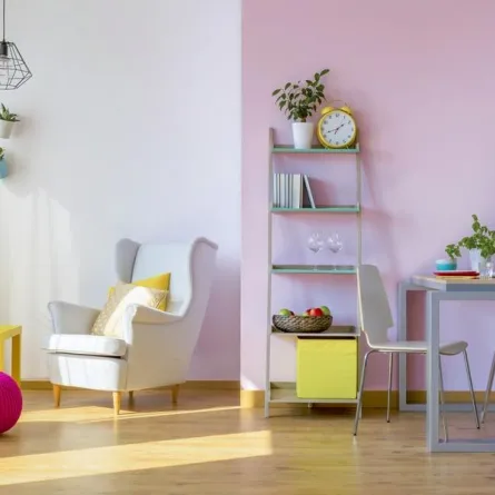 طلاء الجدران ولعبة الألوان في الديكور