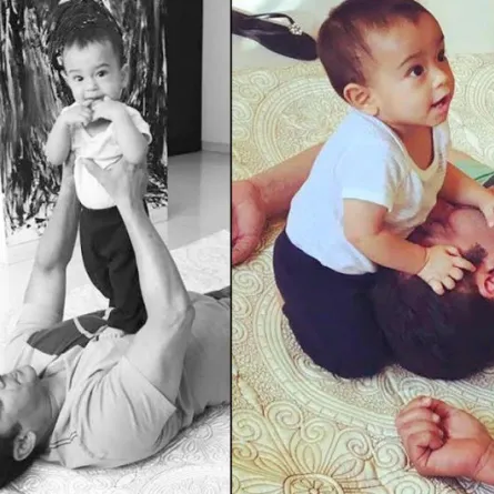 بالفيديو: سلمان خان يداعب أهيل الصغير