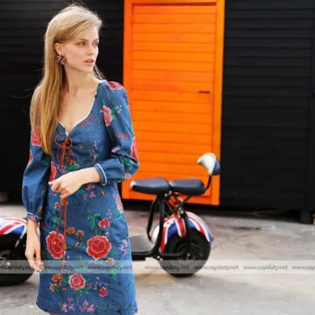 7 تنسيقات بقماش الدنيم العصري