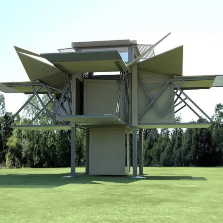 بالفيديو: منزل يبني نفسه في 8 دقائق