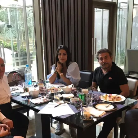 نجيب محفوظ يجمع نادين نسيب نجيم وعابد فهد في رمضان 2018