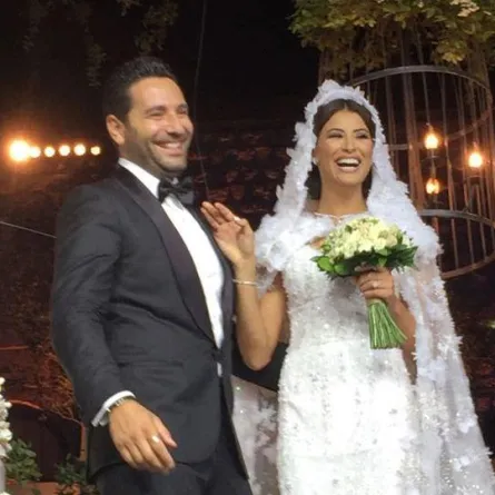 بالصور: وسام بريدي وريم السعيدي يحتفلان بزفافهما بحضور نجوم الفن والسياسة