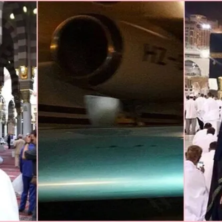 طائرة الفنانين كريم وياسمين عبد العزيز تتعرض لحادث لدى عودتهما من الحج