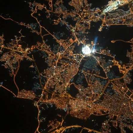 رائد فضاء روسي يلتقط صوراً مذهلة لمكة المكرمة من الفضاء