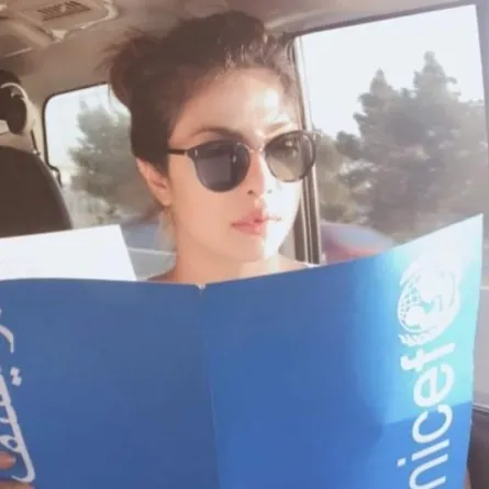 بالفيديو والصور: بريانكا شوبرا مع أطفال اللاجئين السوريين في الأردن