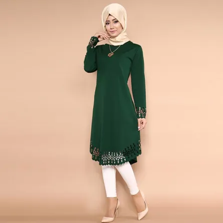 ملابس محجبات لـ اطلالة اليوم الوطني السعودي