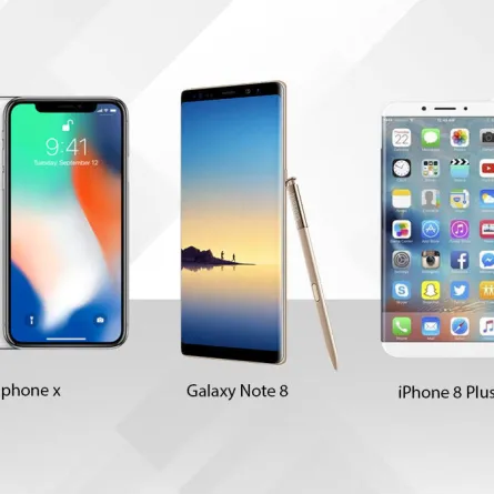 المنافسة تشتعل بين "ايفون إكس" و"ايفون 8 بلس" و"جالاكسي نوت 8"