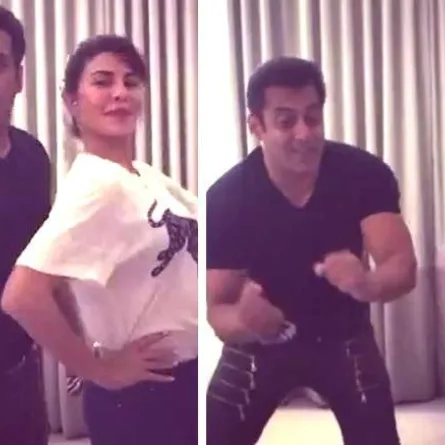 جاكلين فيرنانديز وسلمان خان في رقصة طريفة.. شاهدوا الفيديو
