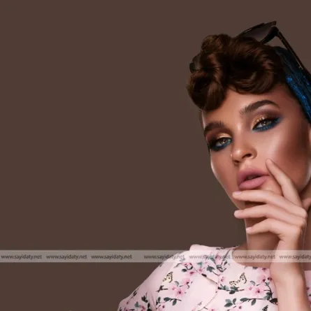 طريقة وضع المكياج المخملي مع التربان