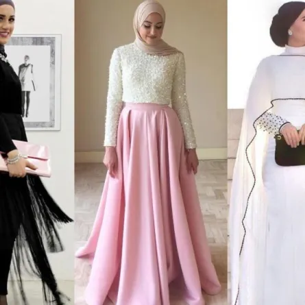 موديلات فساتين للسهرة والمساء للمحجبات