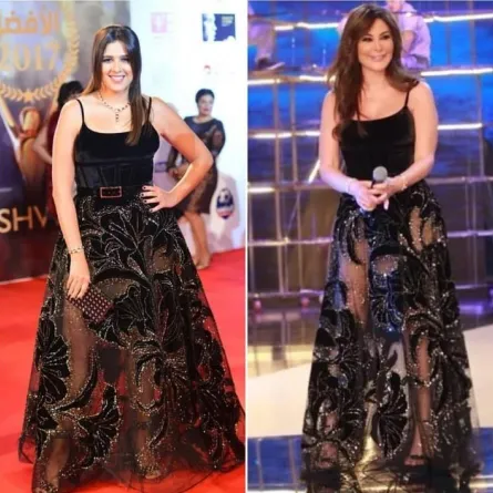 إليسا وياسمين عبد العزيز بإطلالة مخملية من إيلي صعب..وهذا ثمنها!