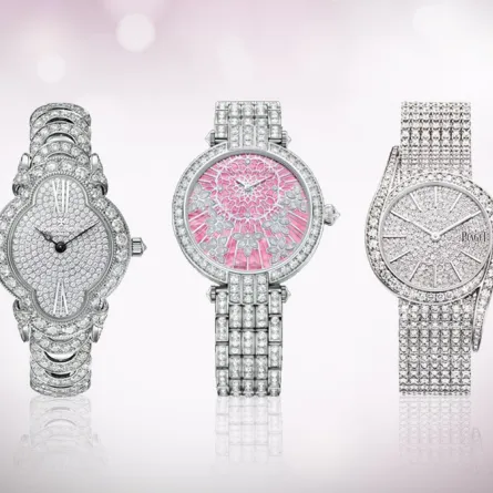 موديلات ساعات فاخرة مرصّعة بحجر الماس