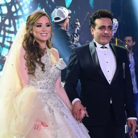صور: زفاف الملحن محمد رحيم من "مروضة الاسود" أنوسة كوتة