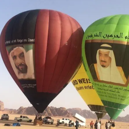«منطاد الإمارات» يختتم جولة «منطاد خادم الحرمين» في الأردن