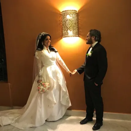 حفل زفاف محمد سلامة ومروة ورسائل متبادلة بين العروسين