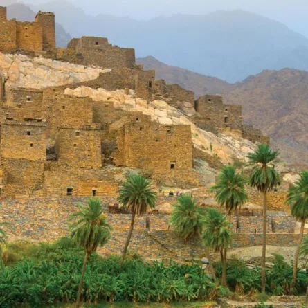 هيئة السياحة والتراث الوطني تنفذ مشروعاً لتأهيل قرية ذي عين التراثية في الباحة