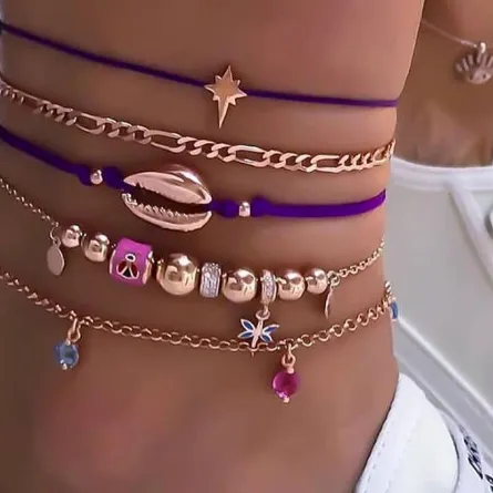 اختاري تصميم خلخال ذهب يزيدك أنوثة