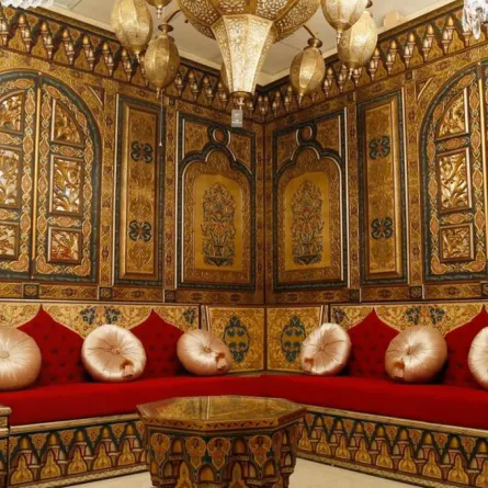 ديكورات مجالس فخمة بنكهة أندلسية