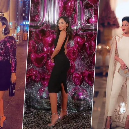 أزياء سهرة لحفلات رأس السنة من الفاشينيستاز العربيات