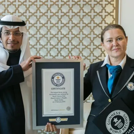 مهرجان الملك عبدالعزيز للصقور يدخل موسوعة جينيس